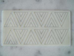 Szilikon Csoki Forma - H�romsz�g 43x48mm 12db