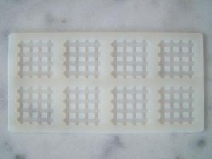 Szilikon Csoki Forma - R�cs 4x4cm 8db