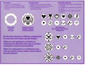 Fondant Mint�z� Szet - Sz�v 14db