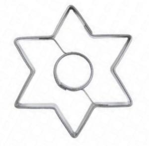 Rozsdamentes Kisz�r� - Csillag/k�z�ppel 60x53mm