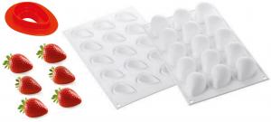 Szilikon forma - Eper 3D