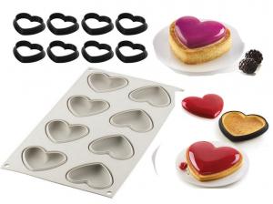 Szilikon Forma - Kit Mini Tarte Amour