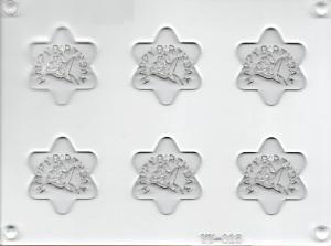 Akril Csoki Forma - Csillag HB/R�zsa 45mm 6db