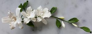 Cattleya Orchidea szál Fehér