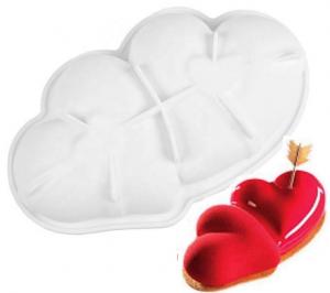 Szilikon Forma - Puffos Sz�v Duo