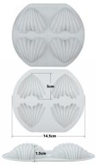 Szilikon Forma - Kagyl� 4 �reg