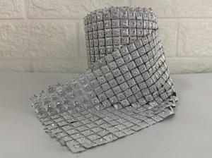 Strassz szalag 4,57m Ez�st