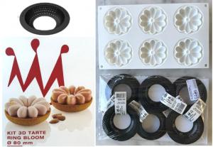 Szilikonforma - Kit 3D Tarte Ring Bloom 80mm